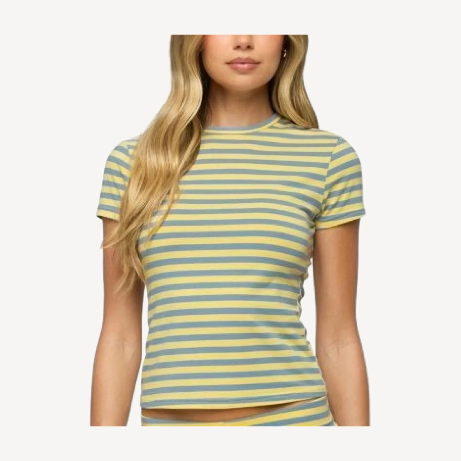 Edikted Isara Striped T Shirt