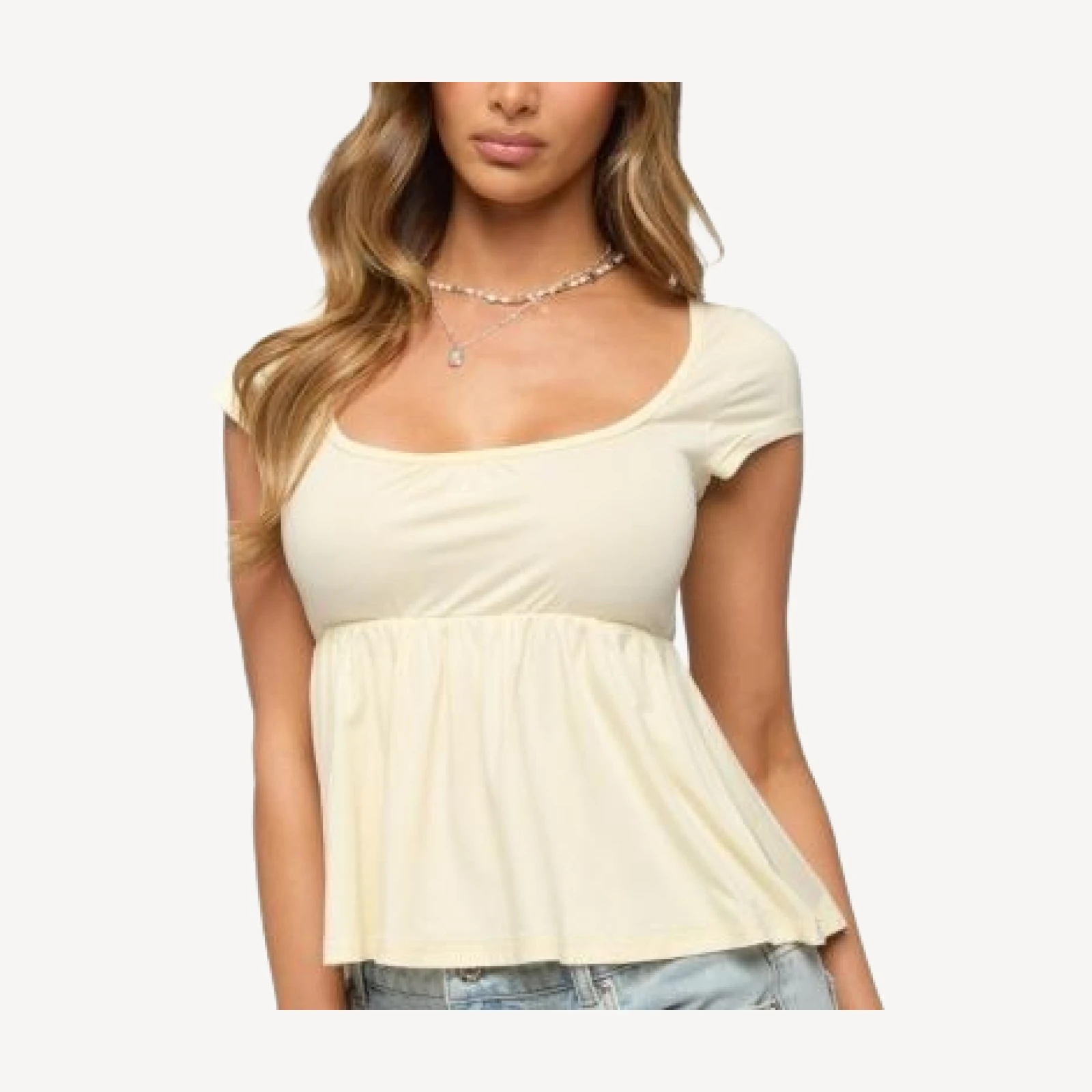 Edikted Kingsley Babydoll Top