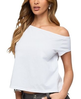Edikted Off Shoulder Split Open Back Top