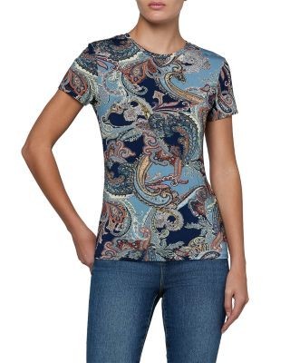 L'Agence Ressi Crewneck Short Sleeve Top