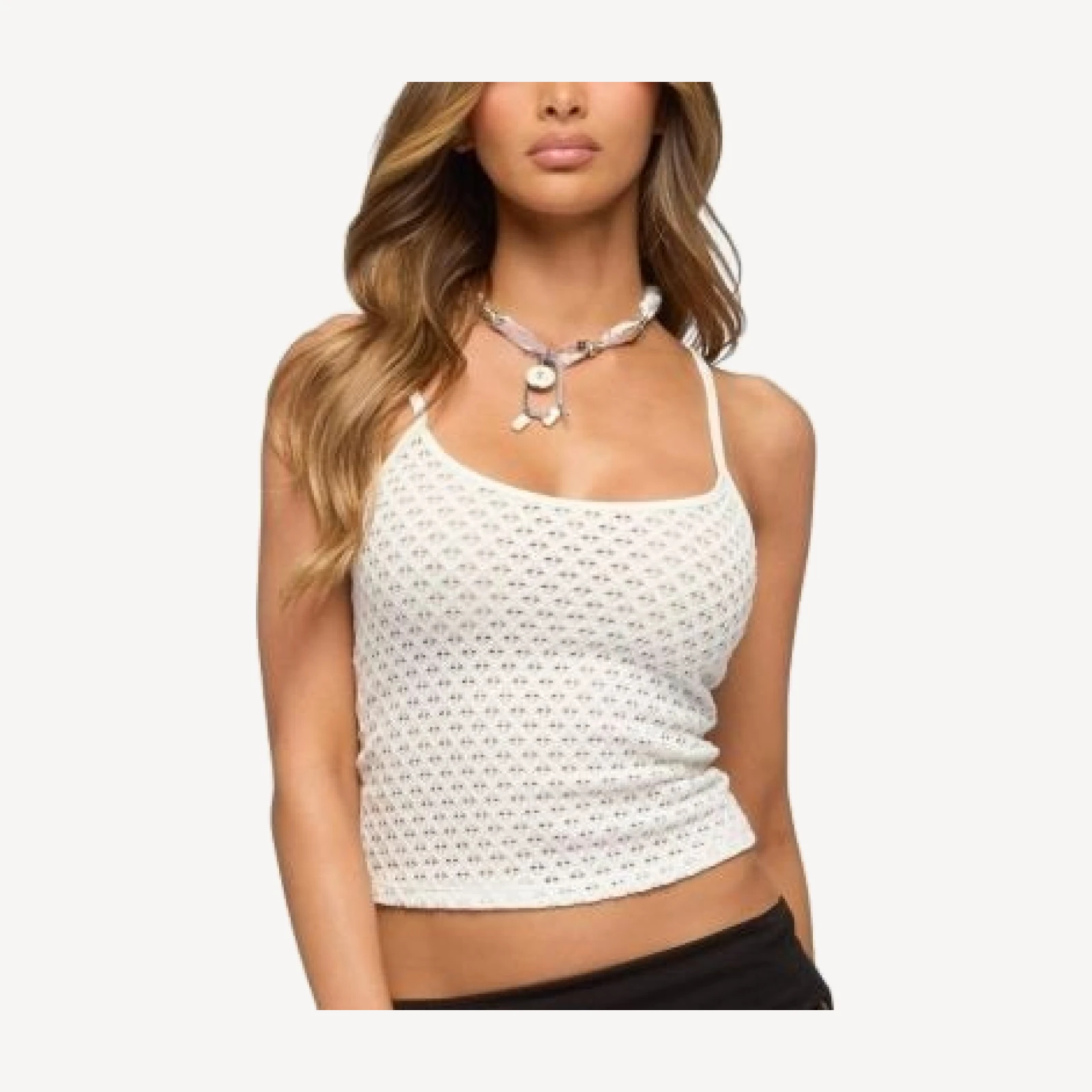 Edikted Declynn Textured Tank Top