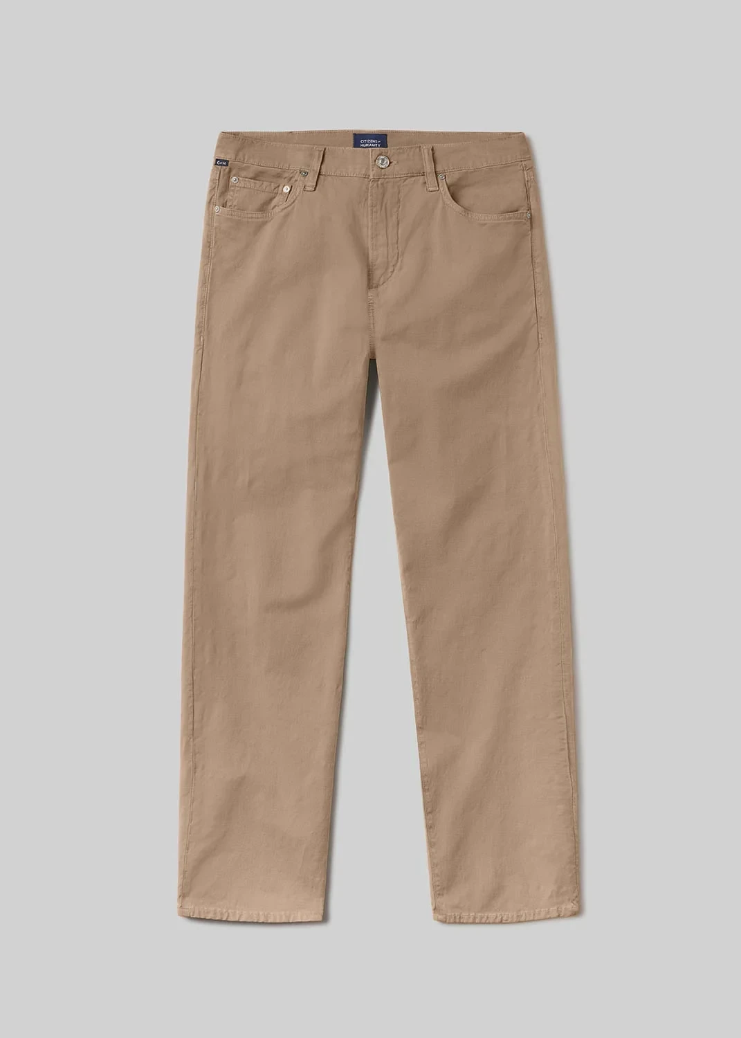 Elijah Straight Comfort Stretch Linen in Sand