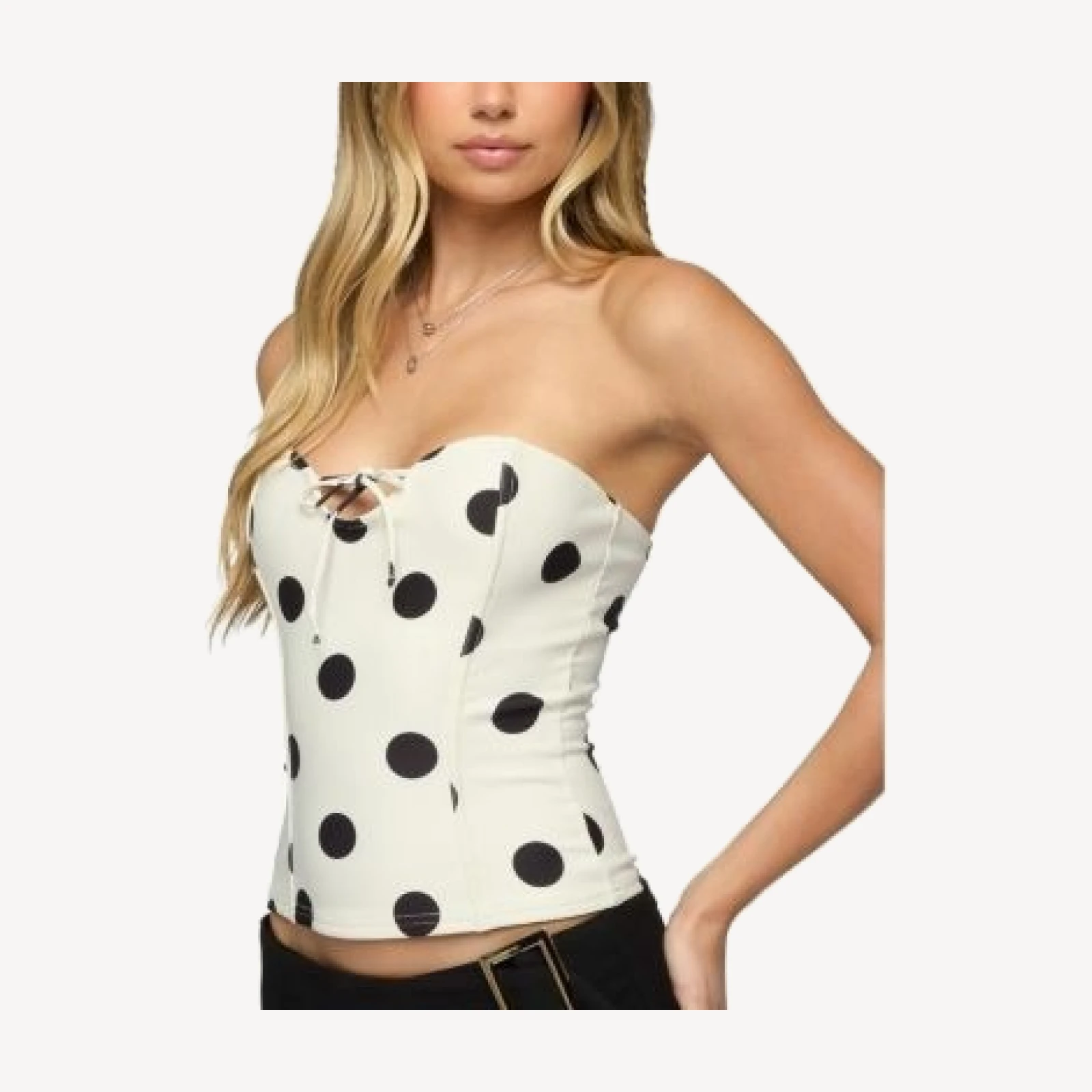Edikted Antonelle Polka Dot Corset