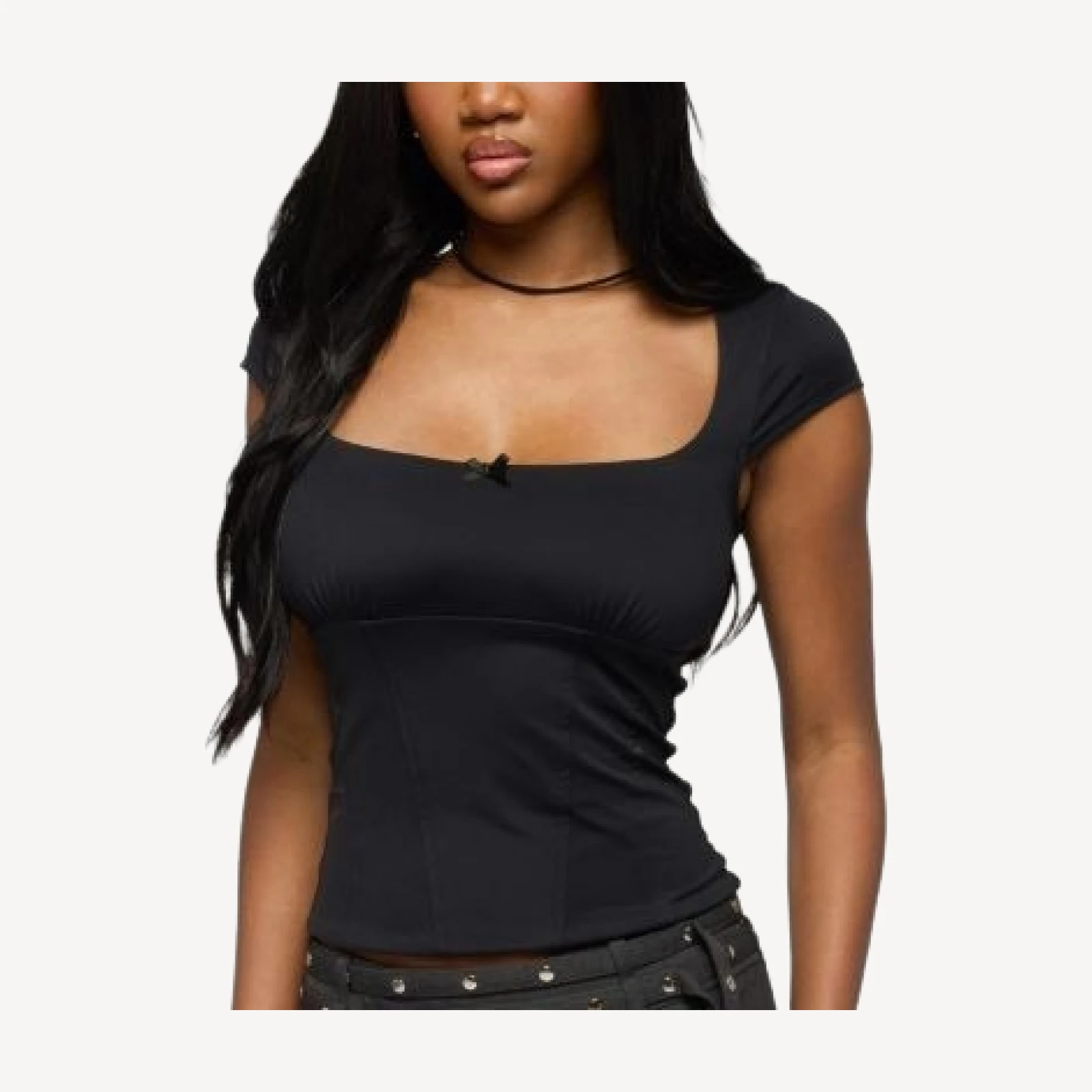 Edikted Laiah Square Neck Top