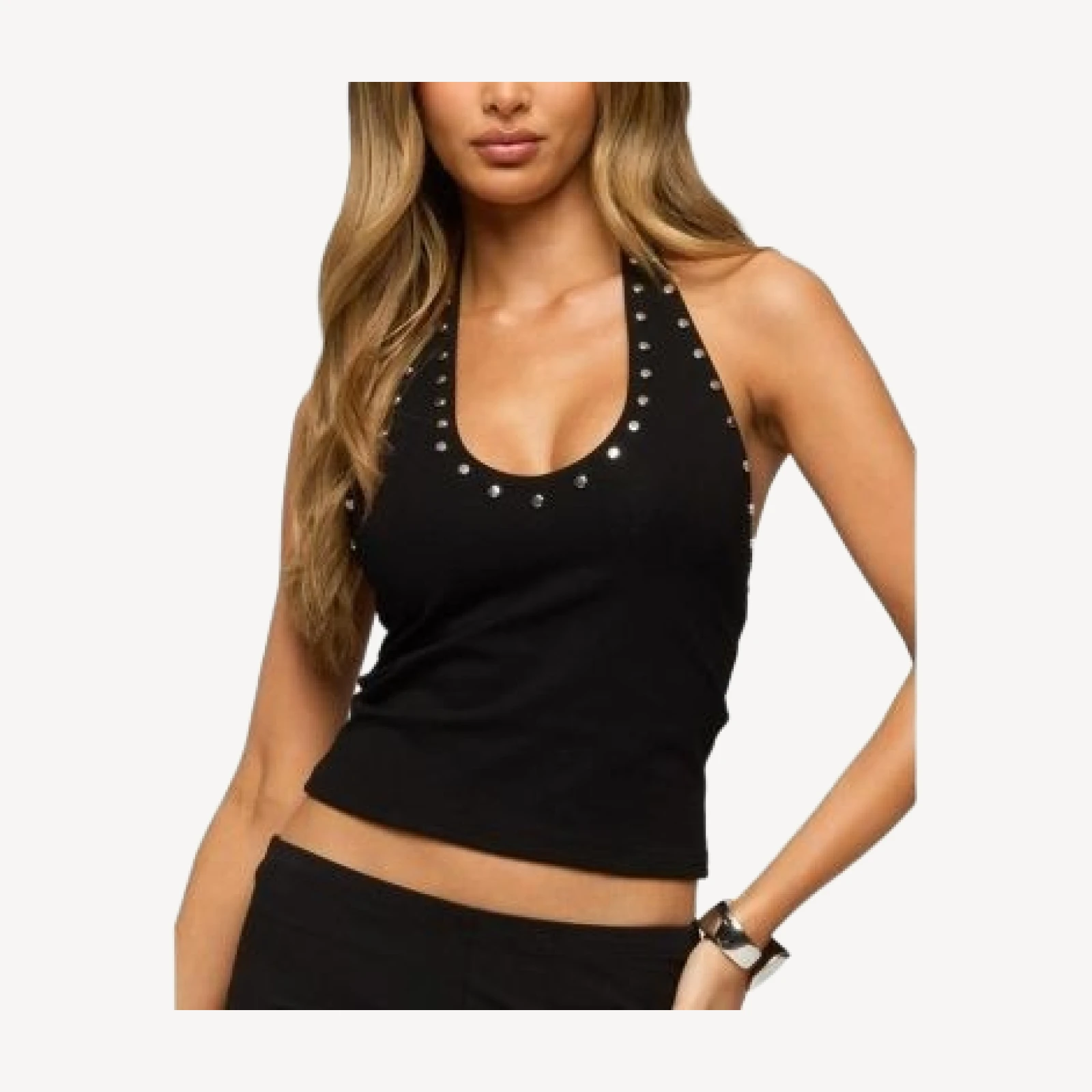 Edikted Ariadna Studded Halter Top