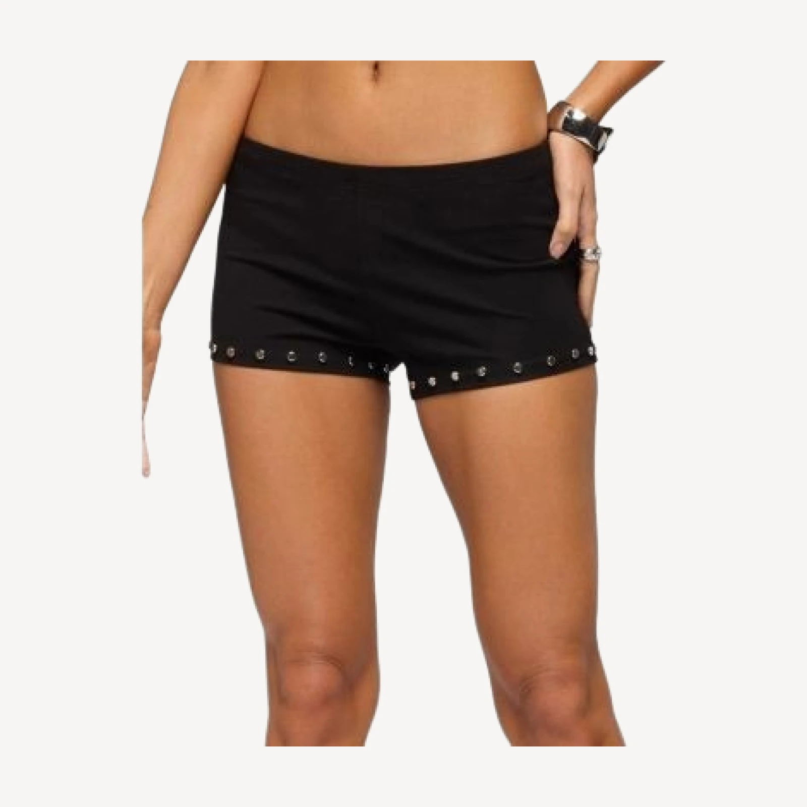 Edikted Ariadna Studded Micro Shorts