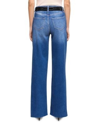 L'Agence Petites Scottie High Rise Wide Leg Jeans in Hasting