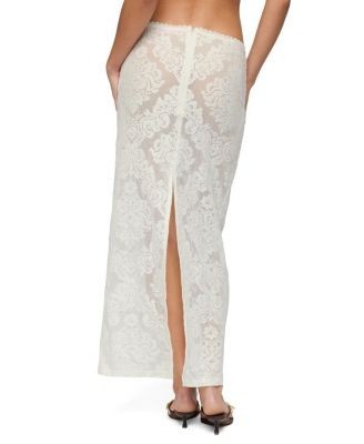 Edikted Violette Sheer Lace Maxi Skirt