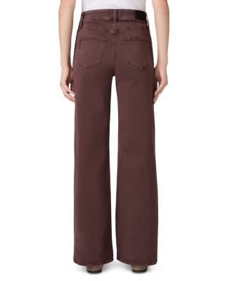 Paige Anessa Cotton Stretch Wide Leg Jeans in Vintage Wild Mulberry