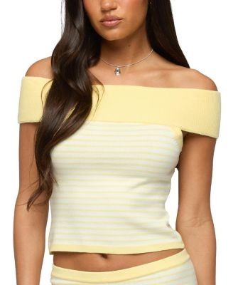 Edikted Camil Striped Knit Top
