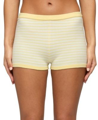 Edikted Camil Striped Knit Shorts