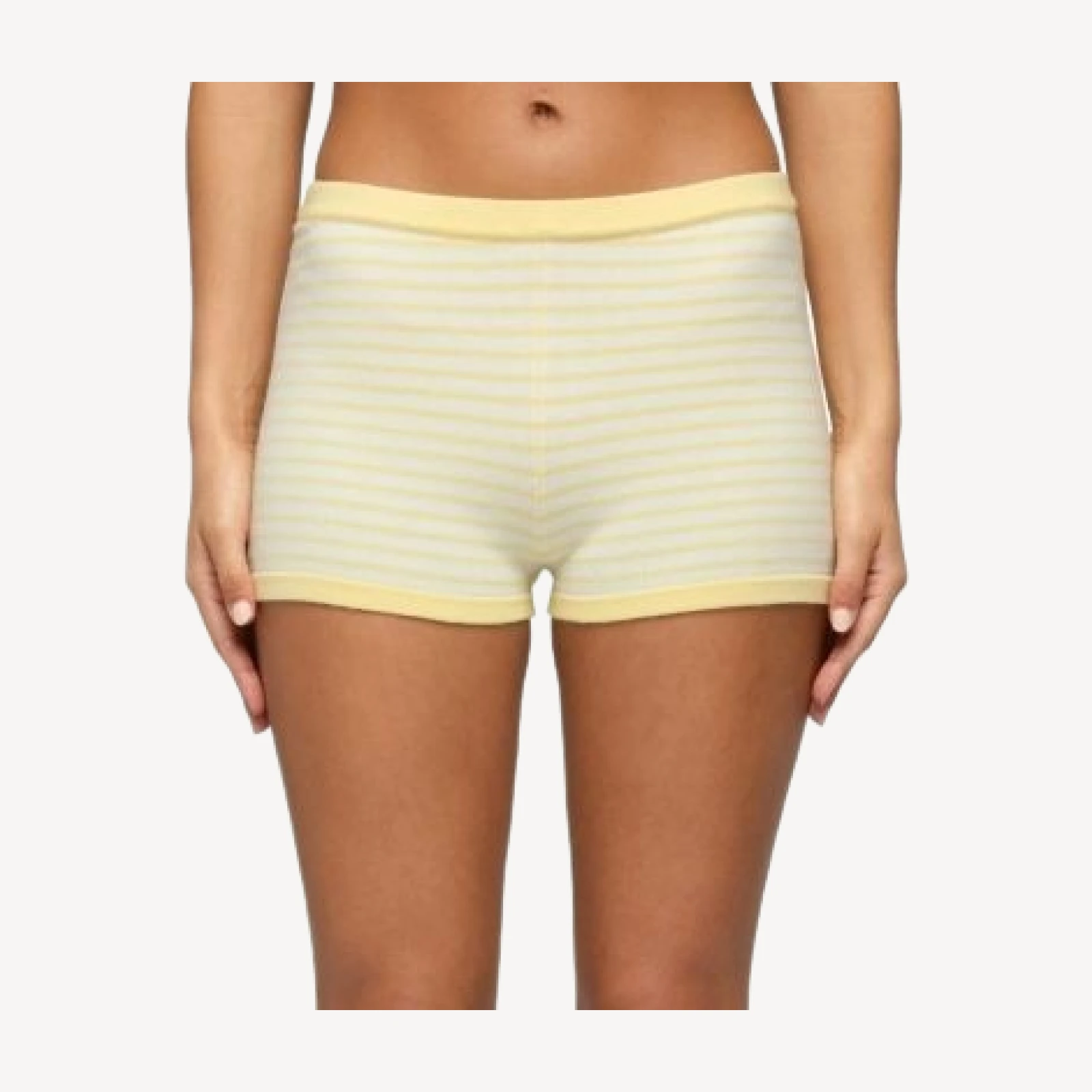 Edikted Camil Striped Knit Shorts