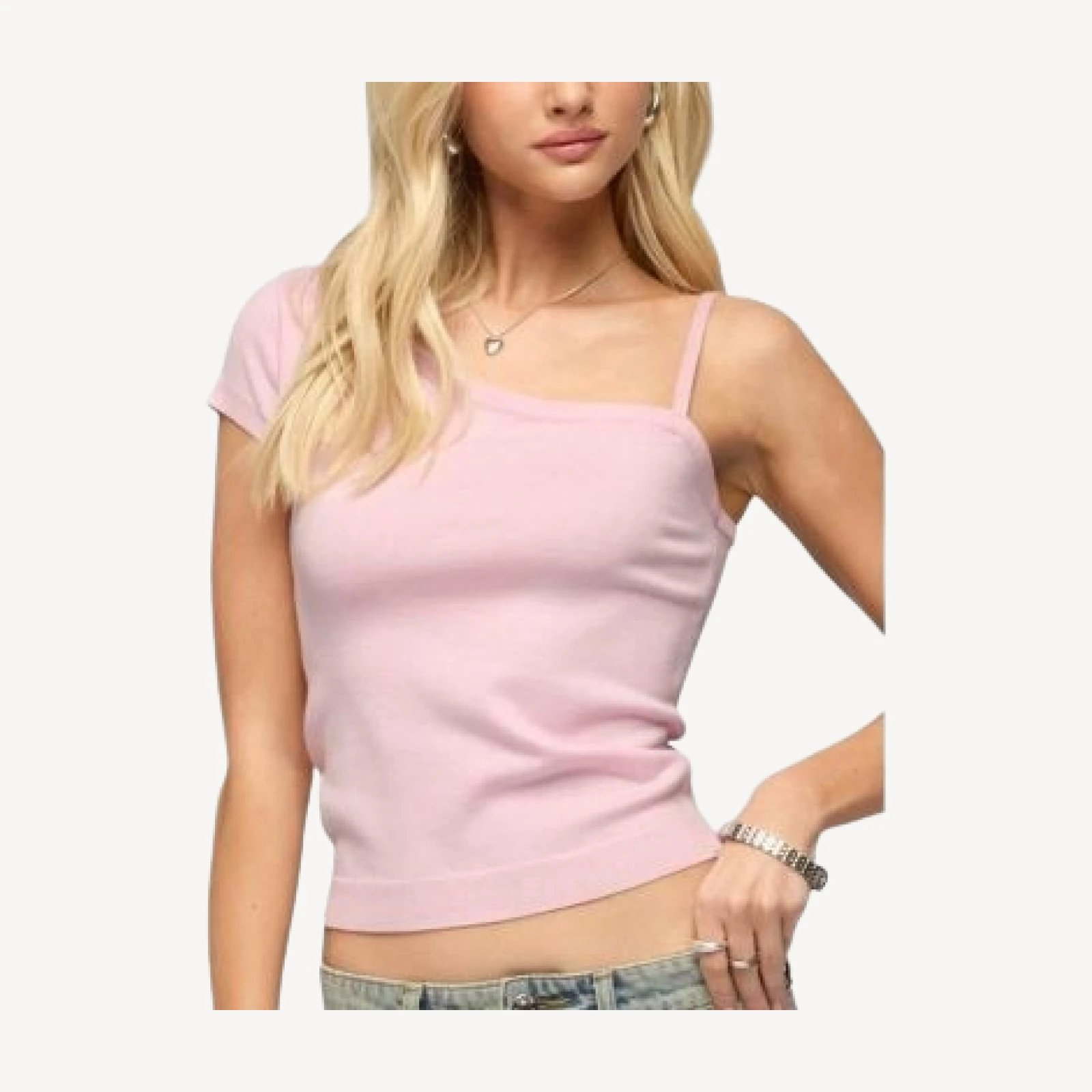 Edikted Lorelai Asymmetric Knit Top
