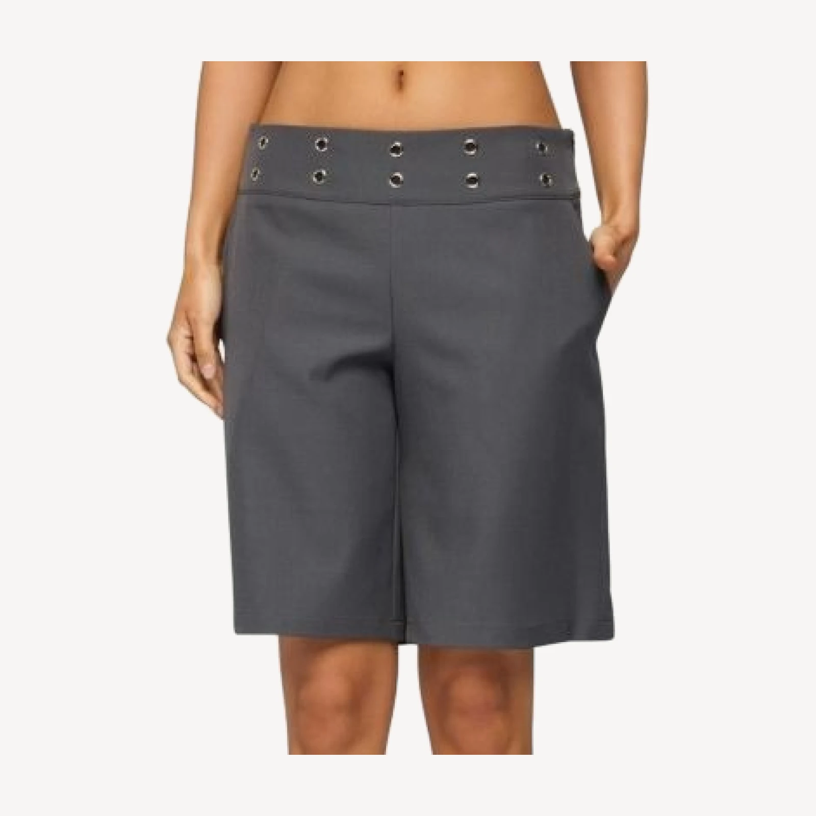 Edikted Grommet Low Rise Bermuda Shorts