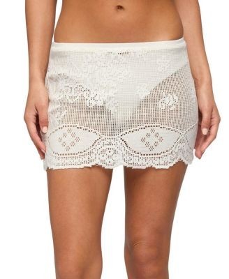 Edikted Rusa Sheer Crochet Mini Skirt