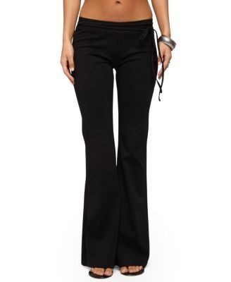 Edikted Junipar Waist Tie Flared Pants