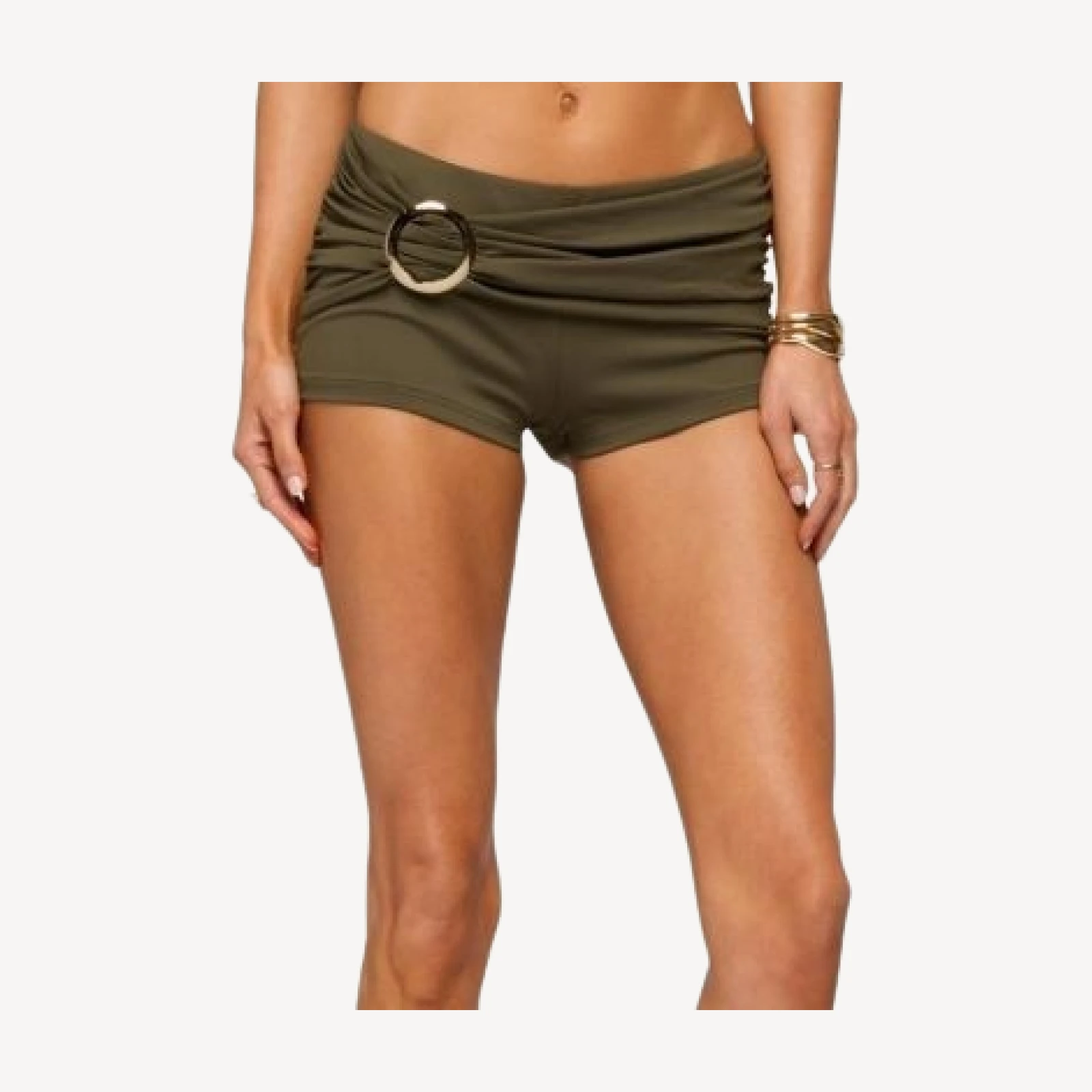 Edikted Carine Metal Ring Micro Shorts
