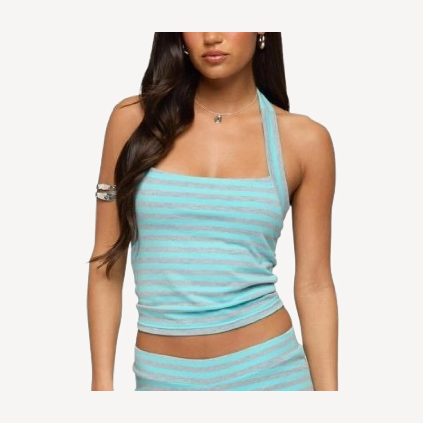 Edikted Delyla Striped Halter Top