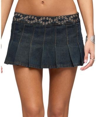 Edikted Roria Grommet Pleated Mini Skort