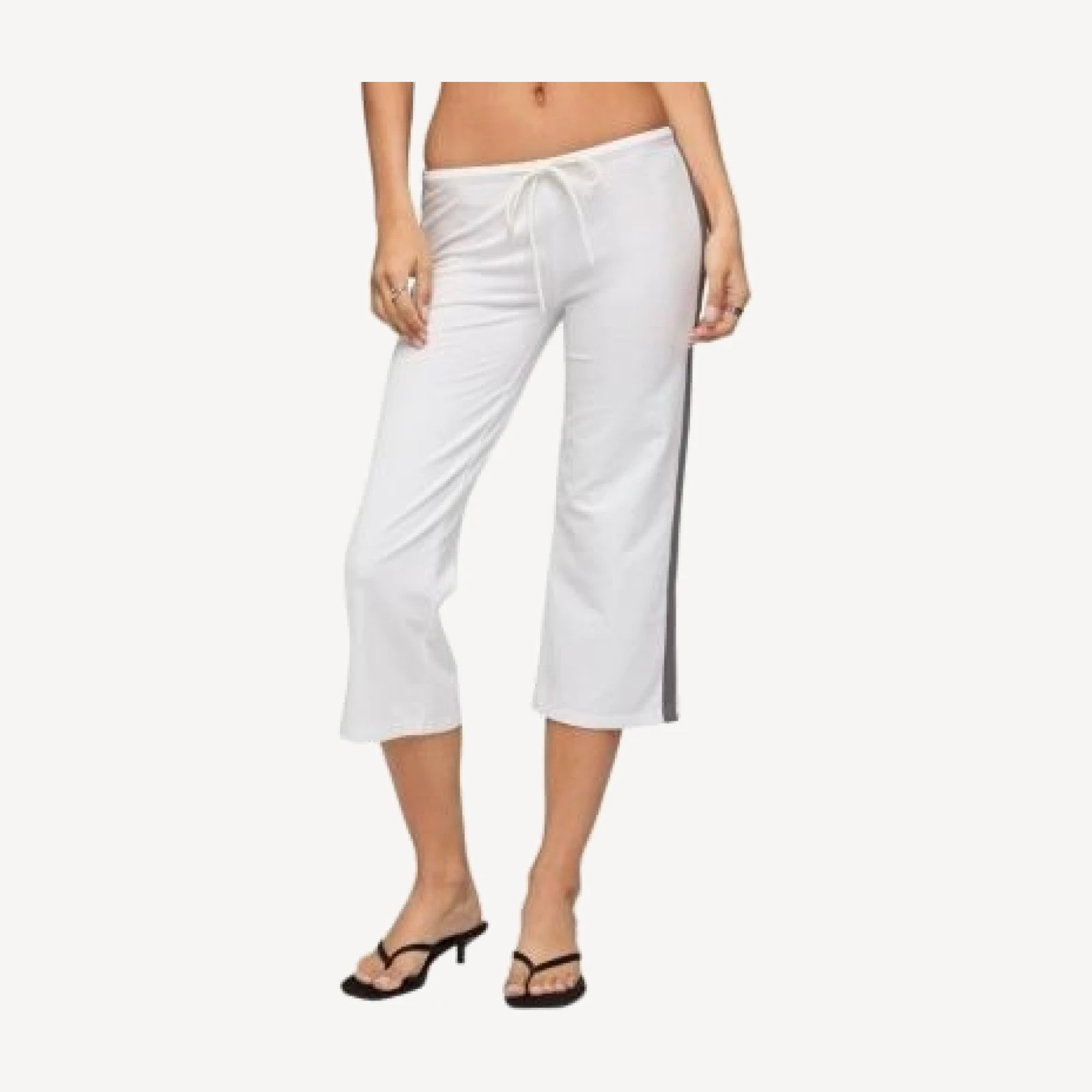 Edikted Milene Contrast Terry Capri Pants