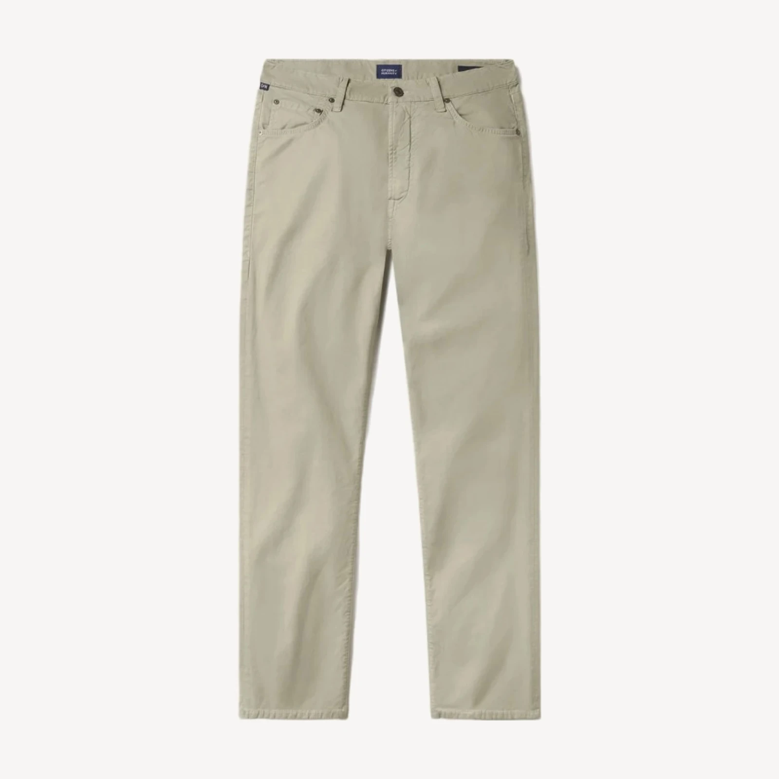 Gage Slim Straight Cashmere Touch Sateen in Sage