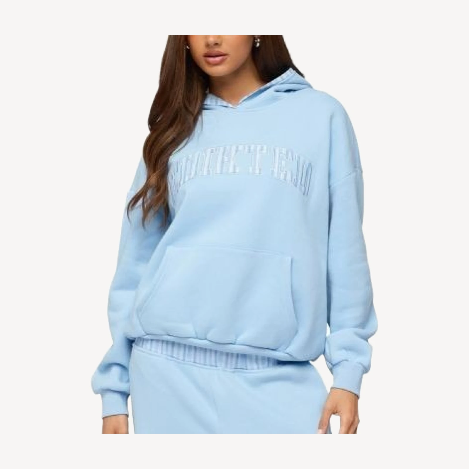 Edikted Core Stripey Oversized Hoodie