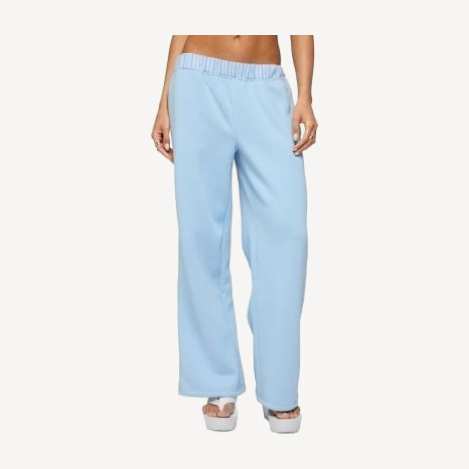 Edikted Core Stripey Wide Leg Sweatpants