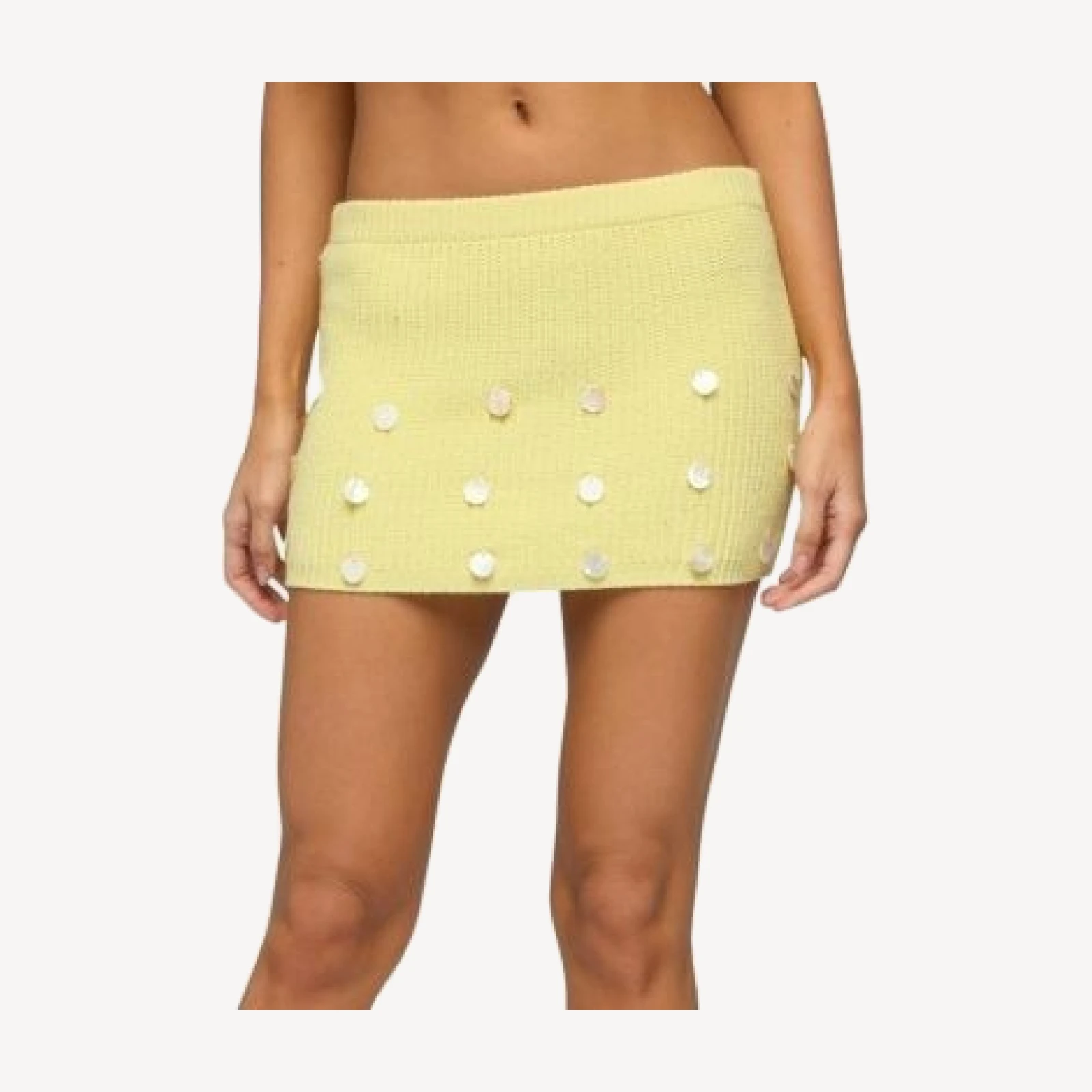 Edikted Lylah Charm Knit Mini Skirt