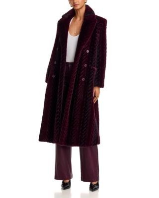 L'Agence Icelyn Double Breasted Long Coat