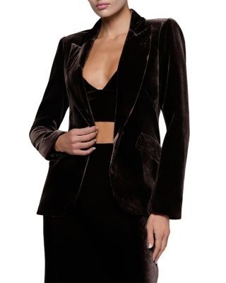 L'Agence Chamberlain Velvet Blazer