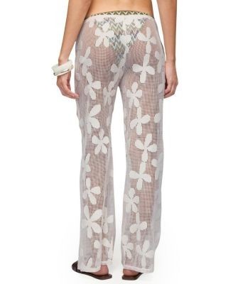 Edikted Candace Floral Texured Sheer Pants