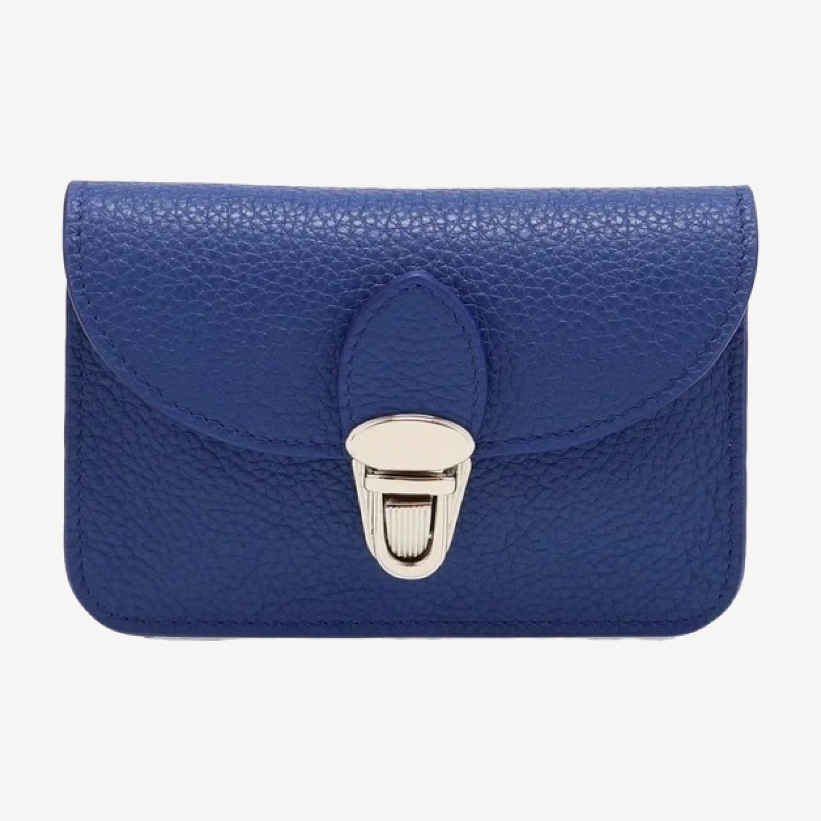 The Small Push Lock Purse - True Blue