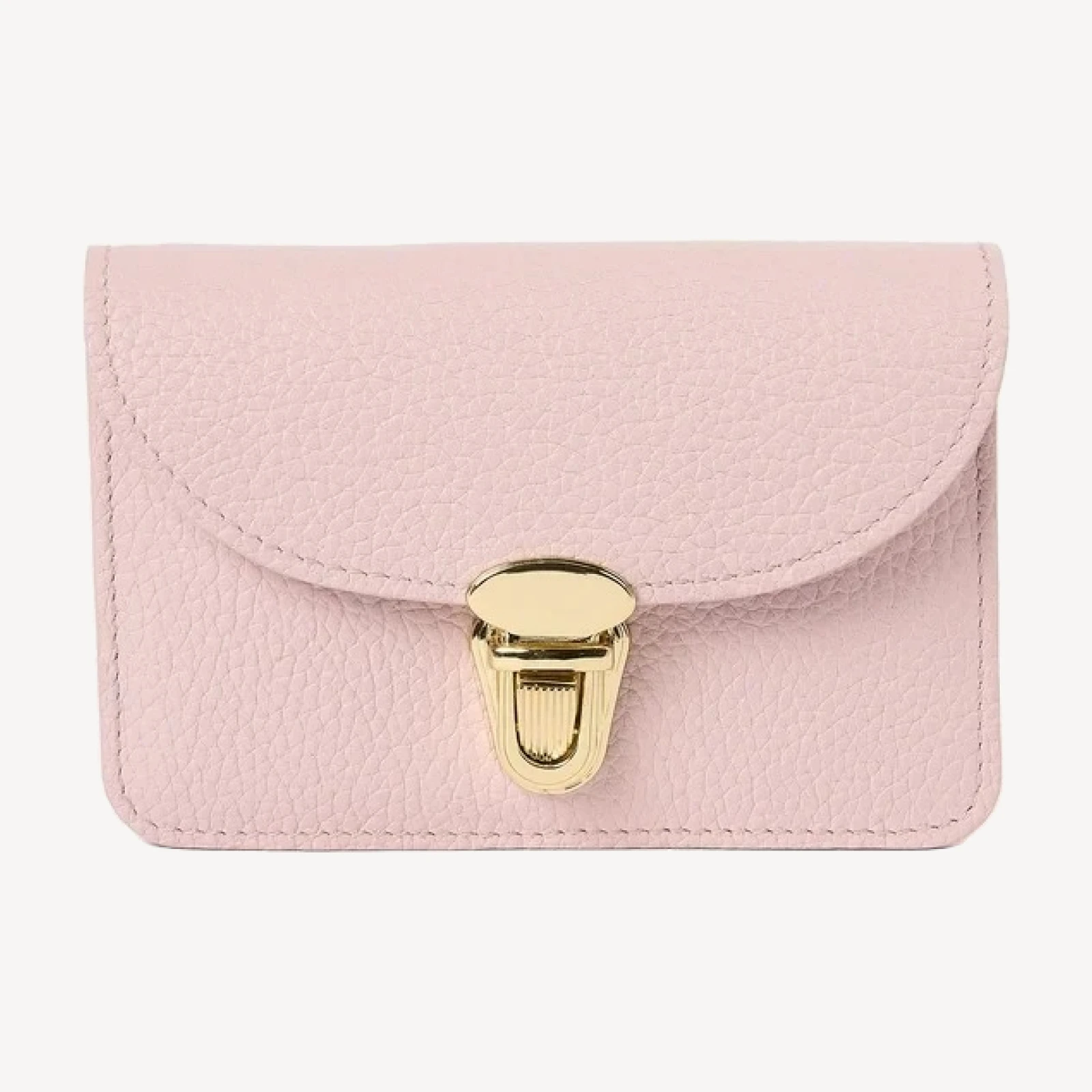 The Small Push Lock Purse - Strawberry Ice Cream