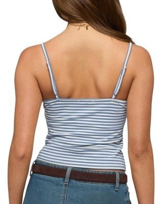 Edikted Emilea V Neck Striped Tank Top