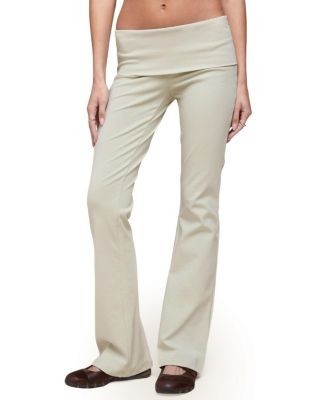 Edikted Ivanne Foldover Flared Pants