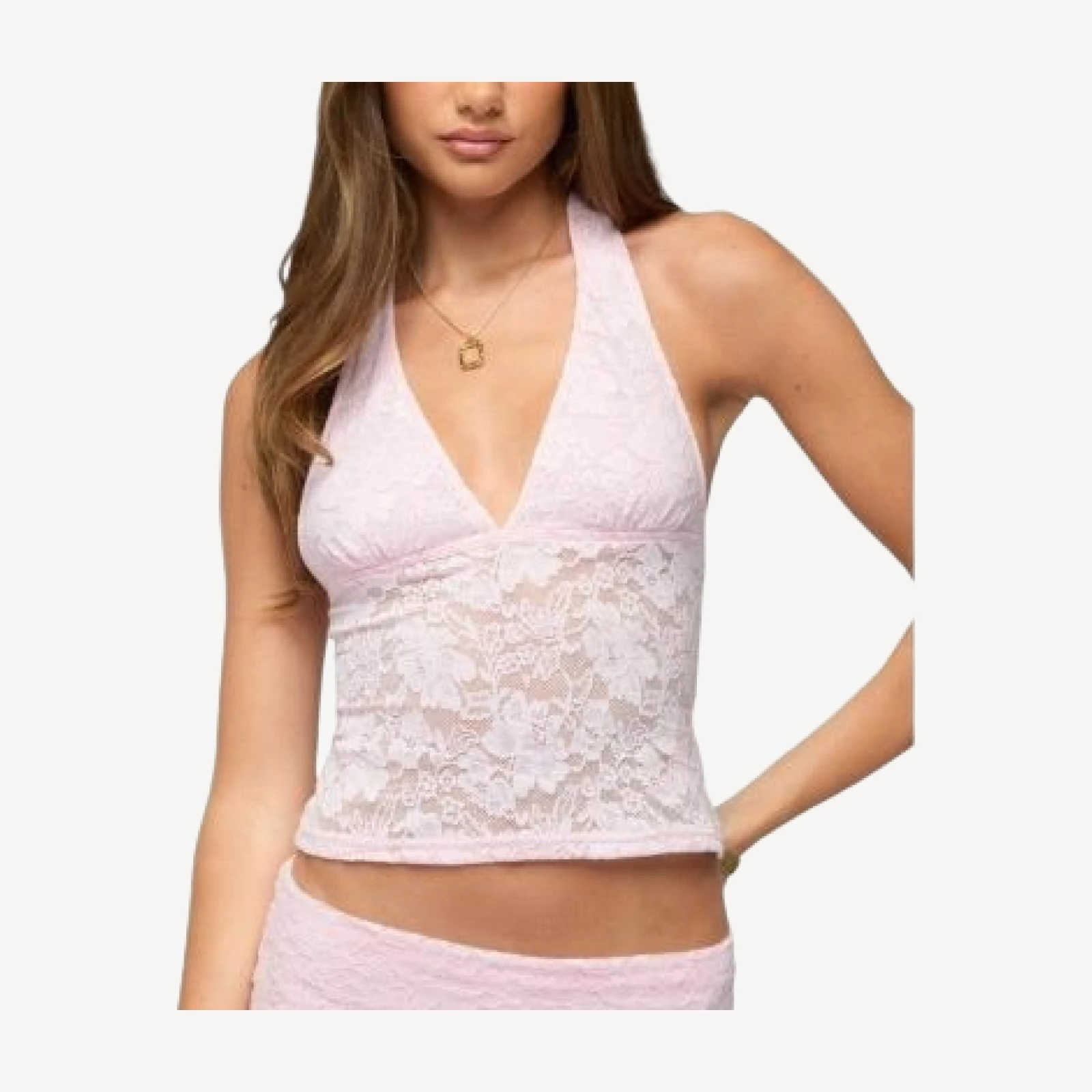 Edikted Talisa Lace Halter Top