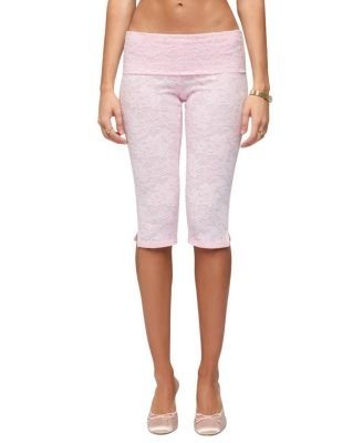 Edikted Talisa Foldover Lace Capri Leggings