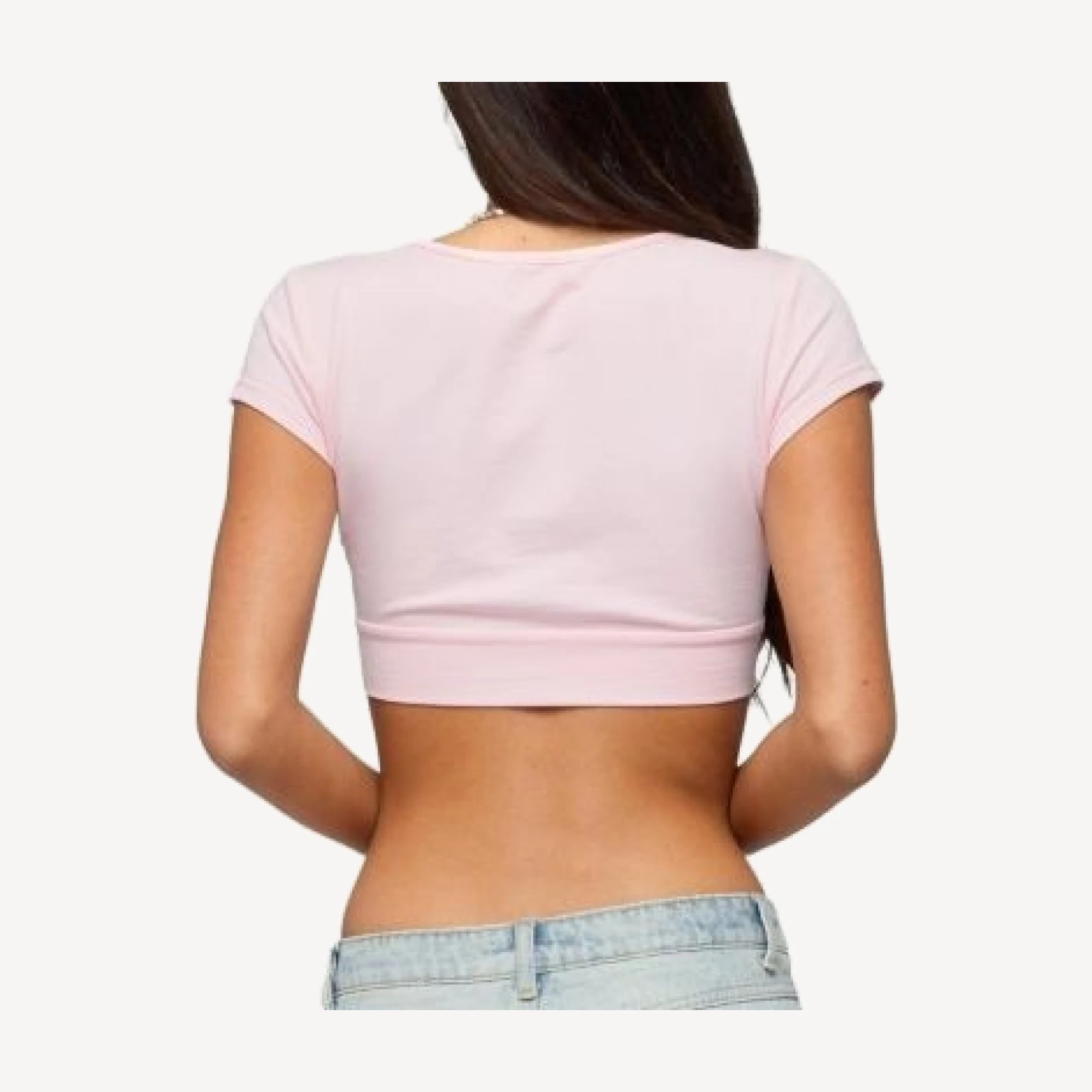 Edikted Cecey Button Up Crop Top