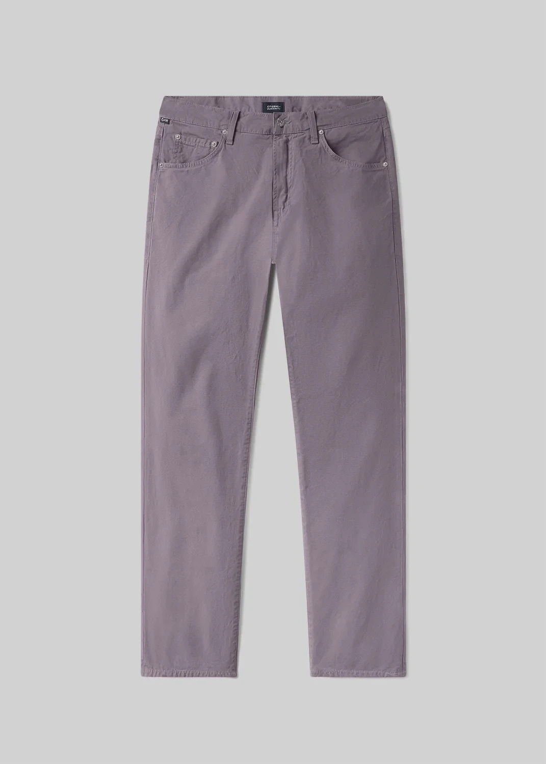 Gage Slim Straight Italian Canvas in Grey