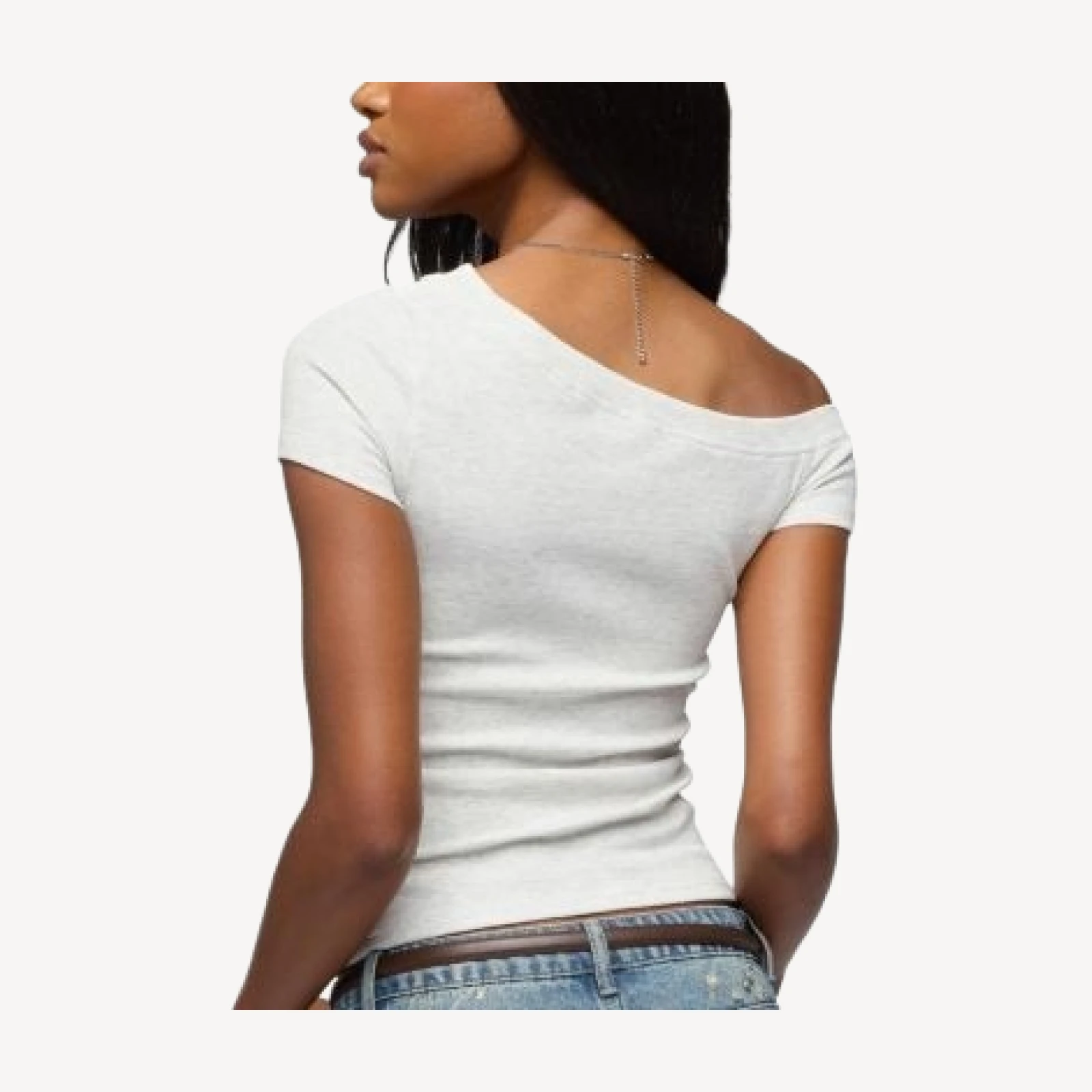 Edikted Jubilee Off Shoulder Henley Top
