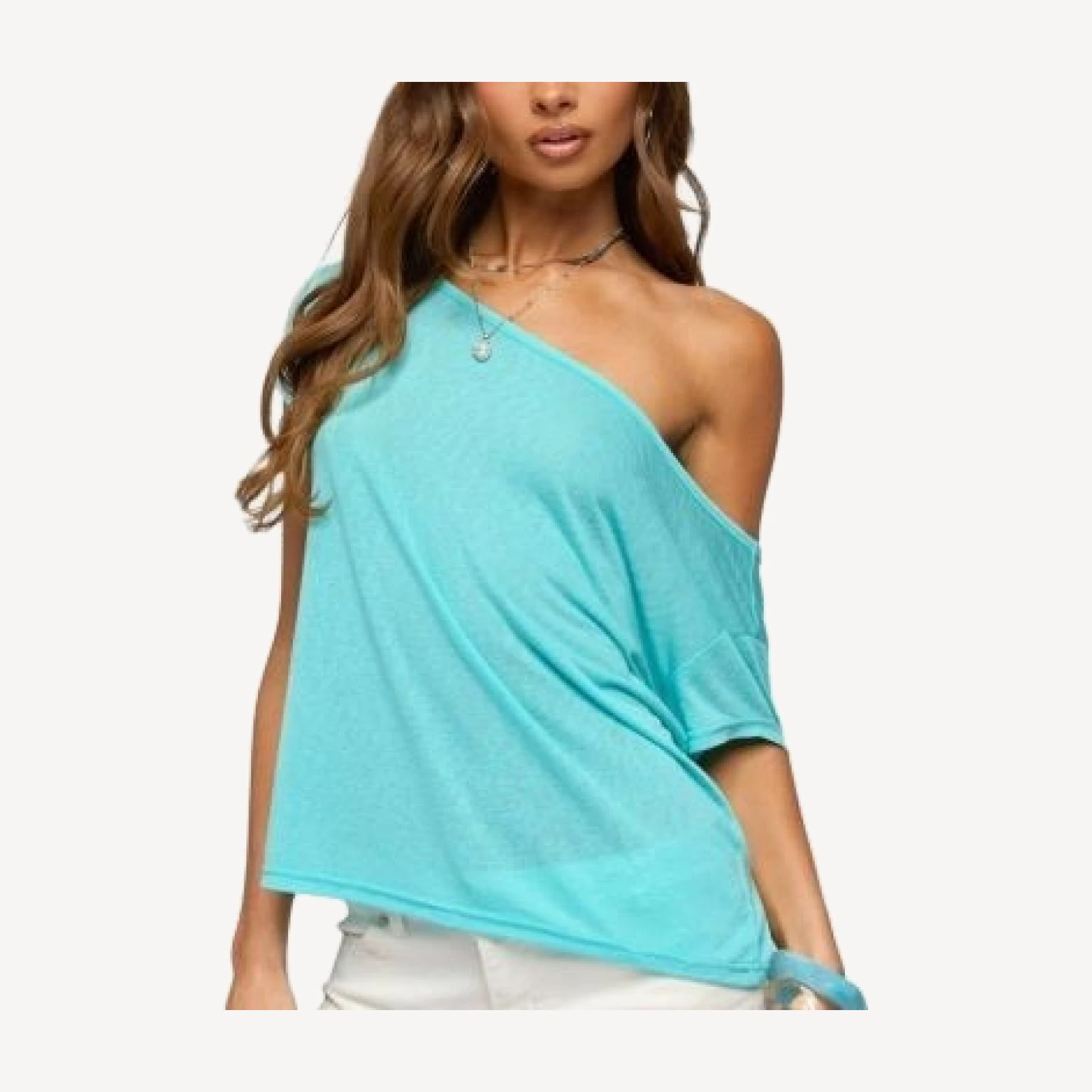 Edikted Amora Off Shoulder Sheer Top