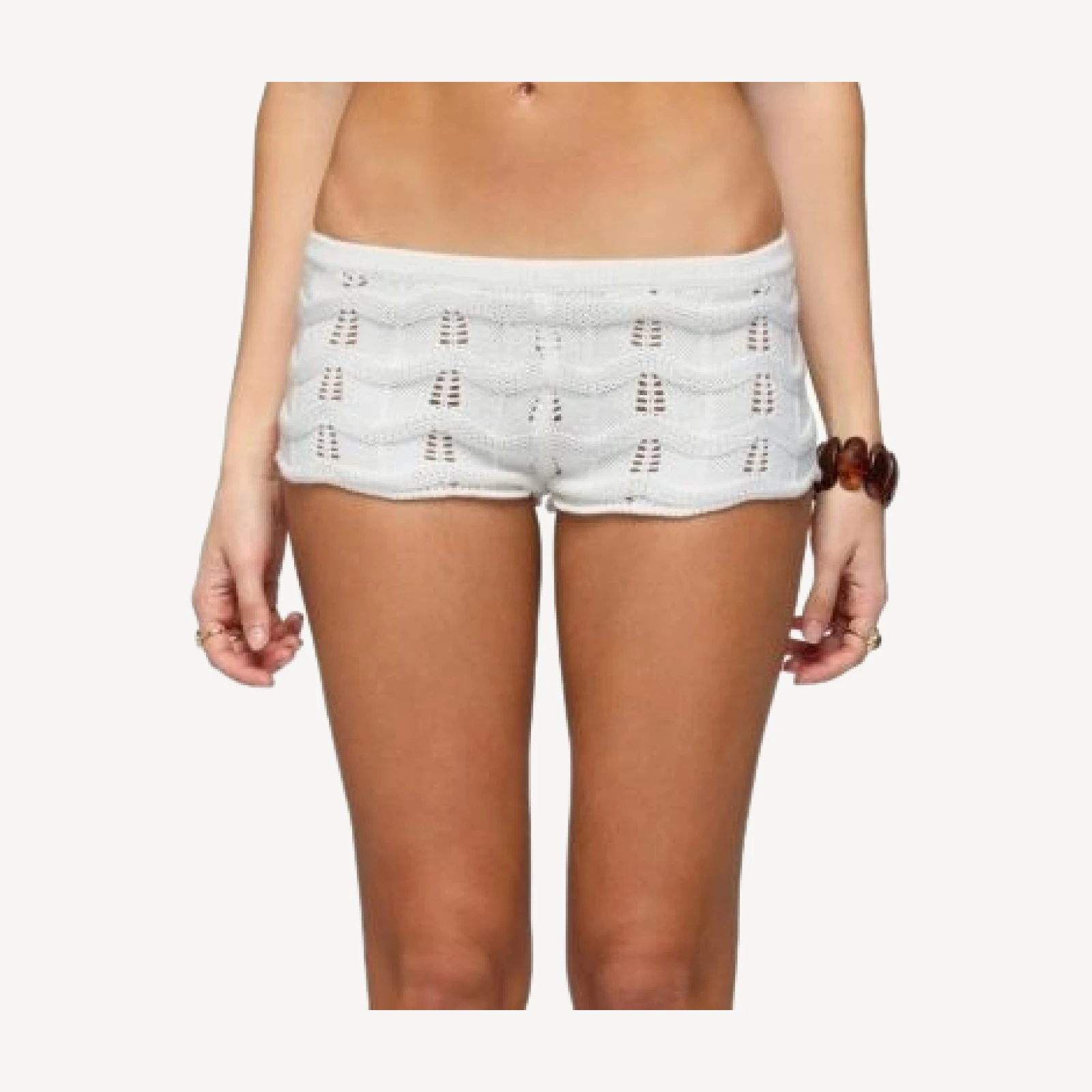 Edikted Isola Crochet Shorts