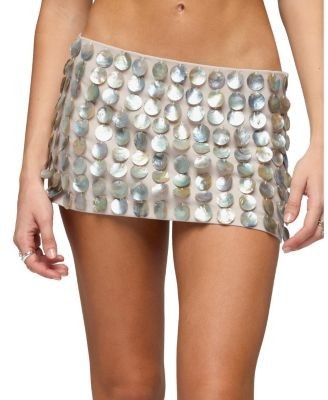 Edikted Diane Iridescent Disc Mini Skort