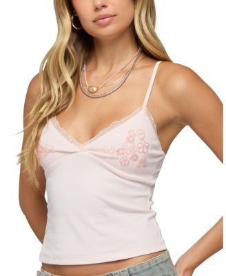 Edikted Arwen Lacey Beaded Tank Top