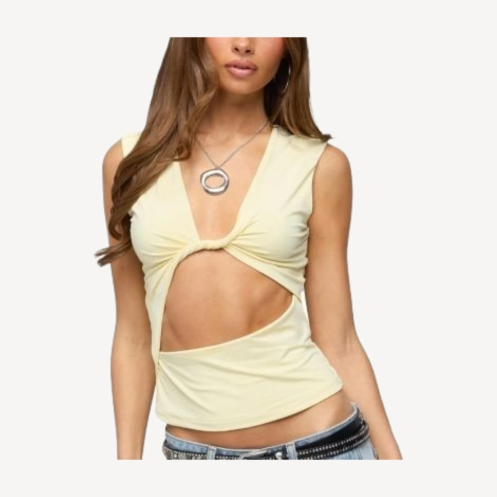 Edikted Miranda Twist Cutout Top