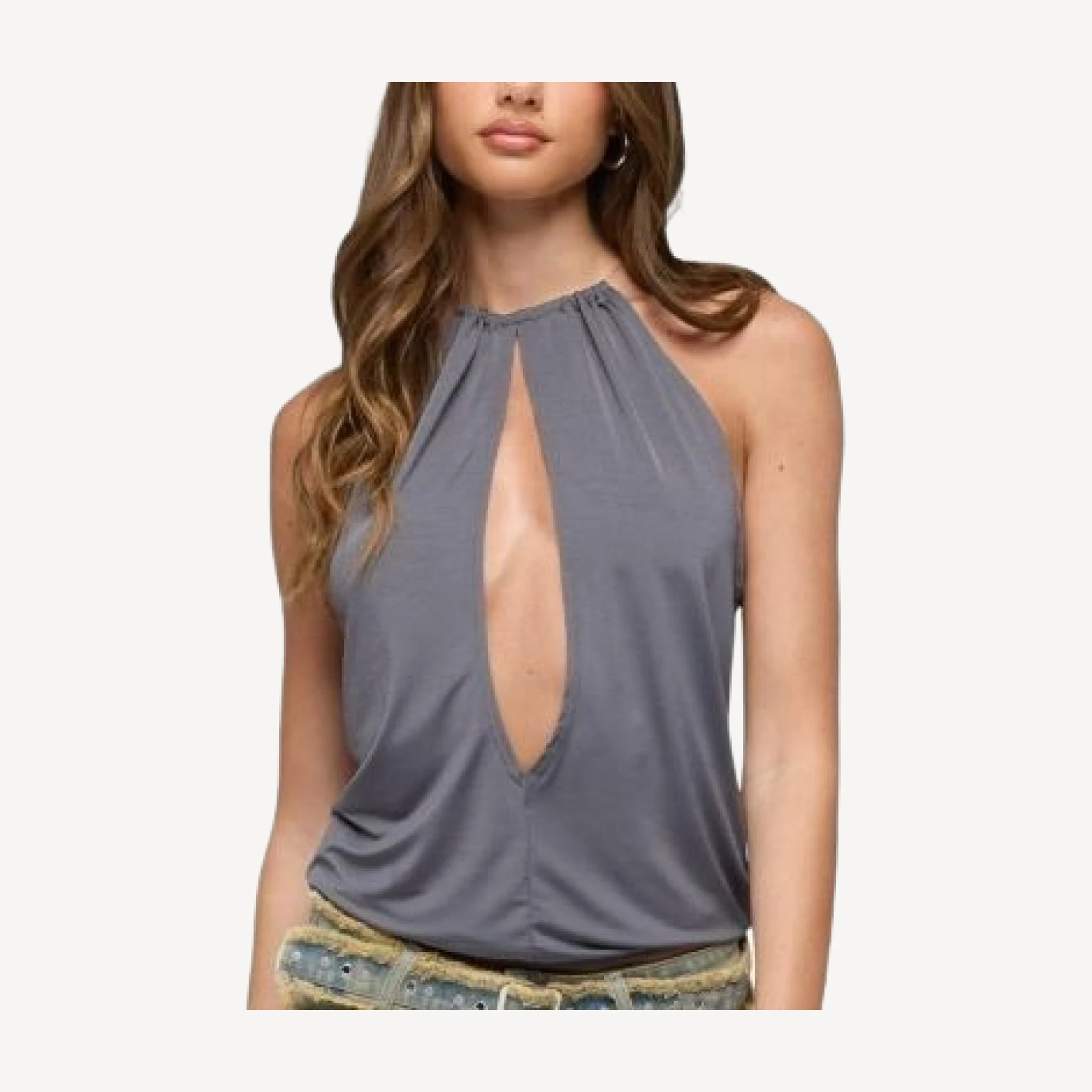 Edikted Tesa Gathered Cutout Top