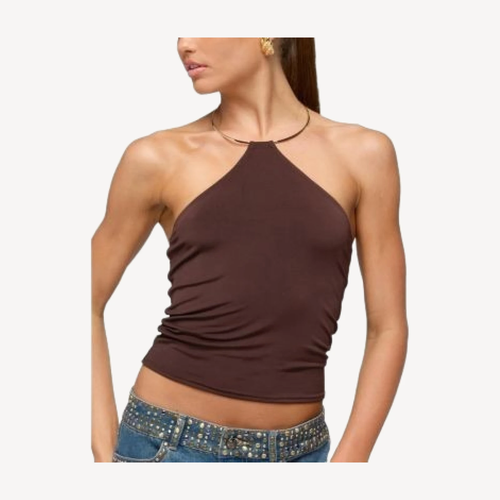 Edikted Libie Chain Halter Top