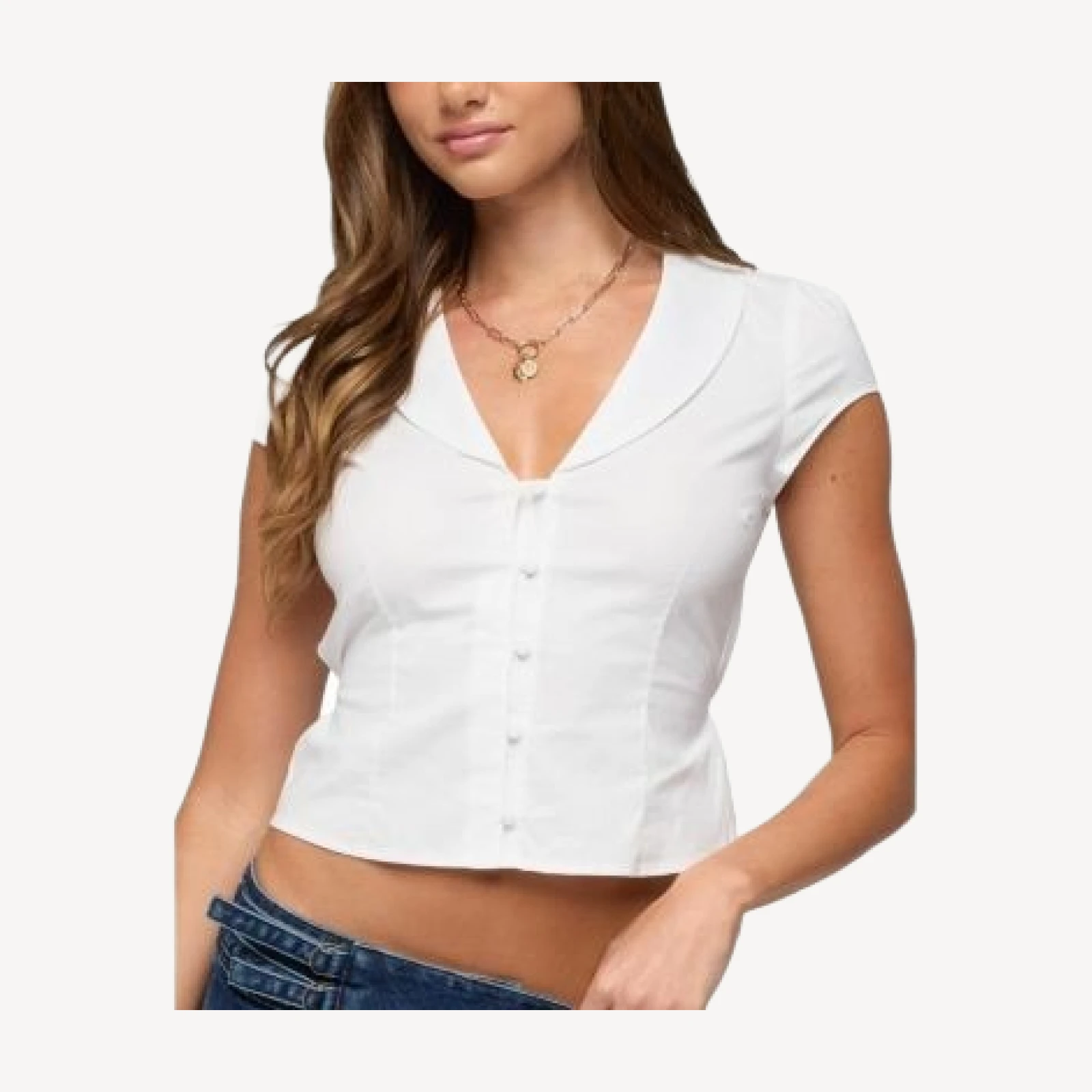 Edikted Alexie Tailored Button Up Shirt