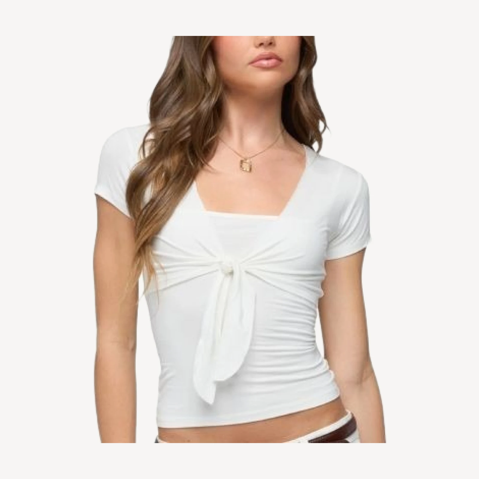 Edikted Malka Two Piece Tie Front Top