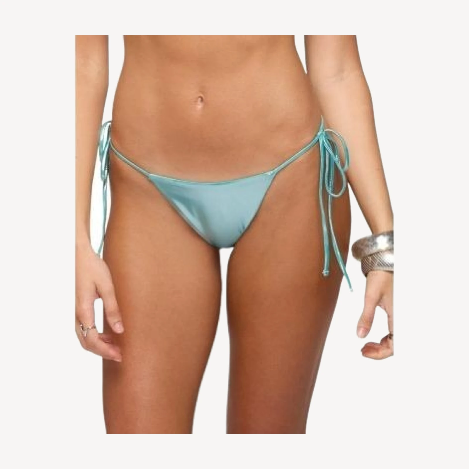 Edikted Seffey Metallic String Bikini Bottom